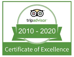 We won the excellence price from Tripadvisor every year since 2010 Recommended bu the book Guide Evasion