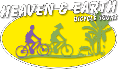 logo and typo Heaven and Earth Bicycle Tours
